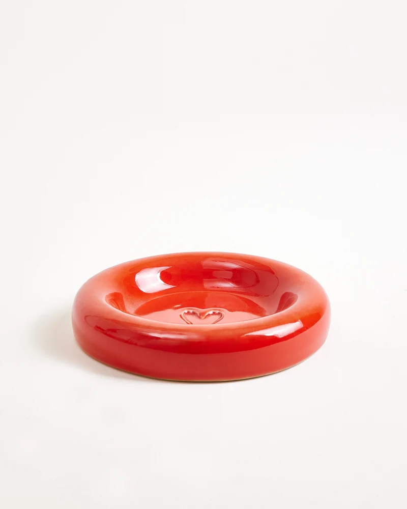 Seia Tasse & Untertasse Herz rosa rot
