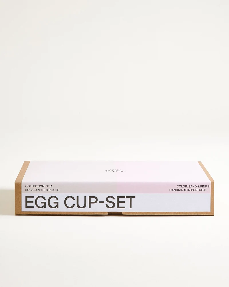 Seia Eierbecher rosa sand 4er-Set