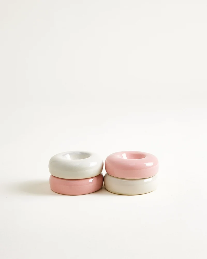 Seia Eierbecher rosa sand 4er-Set