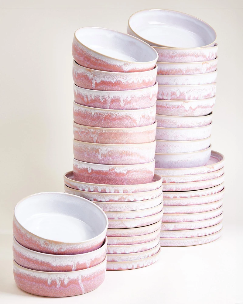 Cordoama Geschirr-Set modern rosé 40-teilig