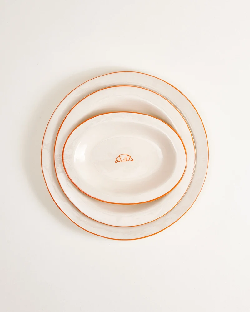MaM x Sabre Paris Teller-Set orange 5-teilig