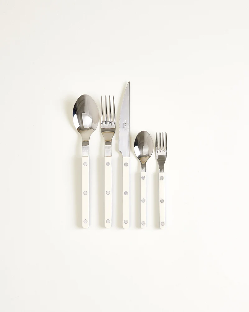 MaM x Sabre Paris Besteck 5er-Set off-white blau