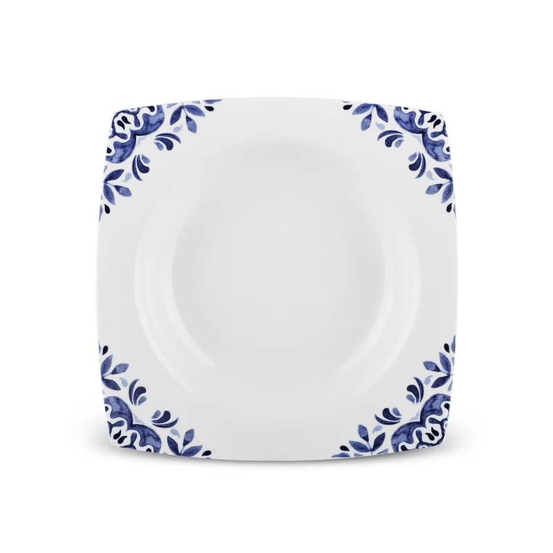 Karaca Square Bone Miranda 24-teiliges Tafelservice für 6 Personen