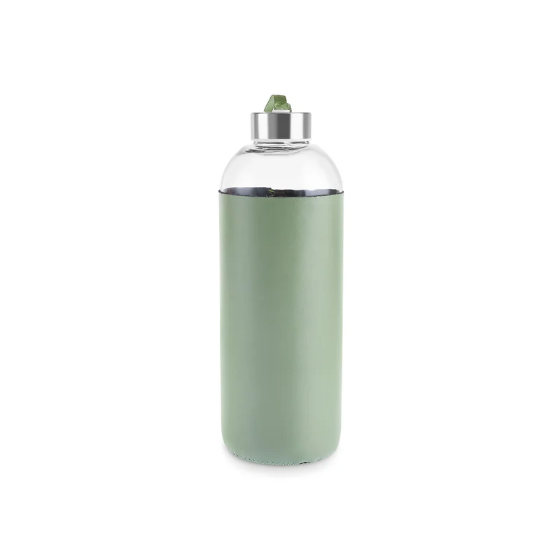 Karaca Leather Wasserflasche, 1 l, Grün