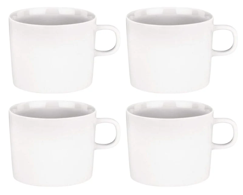 Alessi Kaffeetassen PlateBowlCup 200 ml - 4 Stück - Jasper Morrison - AJM28/78