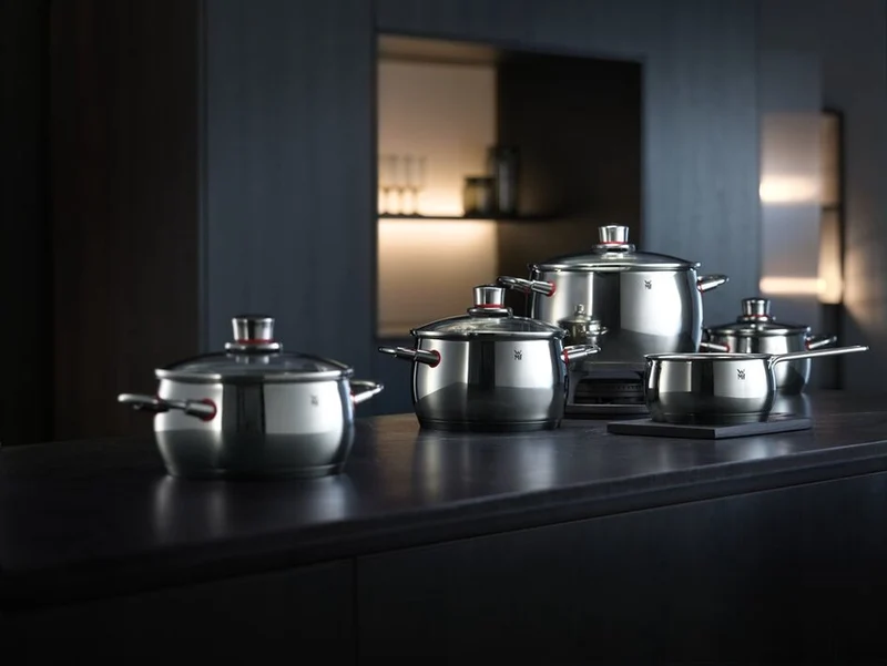 WMF Topfset Quality One - RVS - 5-teilig - Inklusive GRATIS Cookinglife Kochgeschirr Set - Kochtopf ø 16, 20, 20 und 24 cm sowie Stielkasserolle ø 16 cm