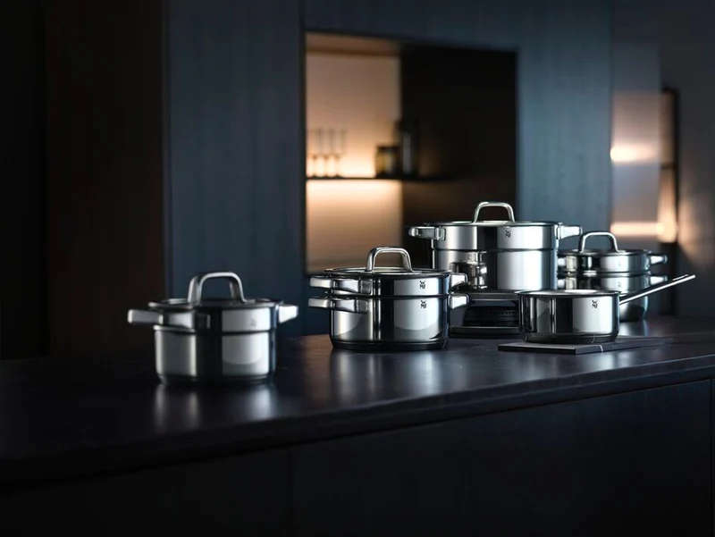 WMF Topfset Compact Cuisine – 5-teilig – Stielkasserolle ø 16, 16, 20 und 20 cm sowie Stielkasserolle ø 14 cm