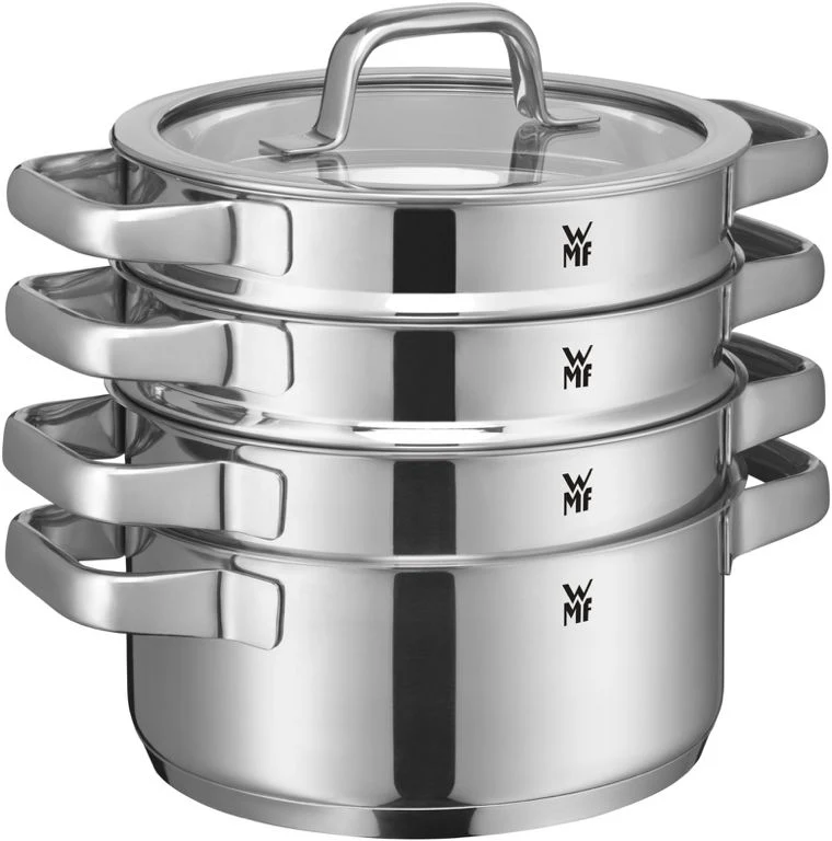 WMF Topfset Compact Cuisine – 5-teilig – Stielkasserolle ø 16, 16, 20 und 20 cm sowie Stielkasserolle ø 14 cm