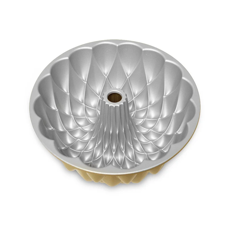 Nordic Ware Gugelhupfform Kaleidoscope Bundt Gold - Aluguss - ø 23 cm