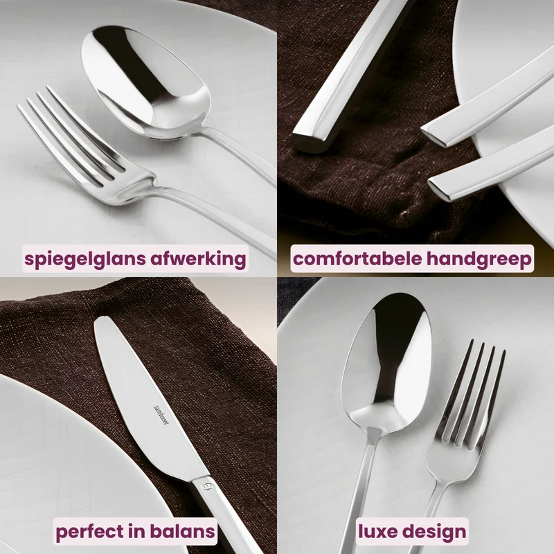 Sambonet Besteckset Rock - Gold - 24-teilig / 6 Personen