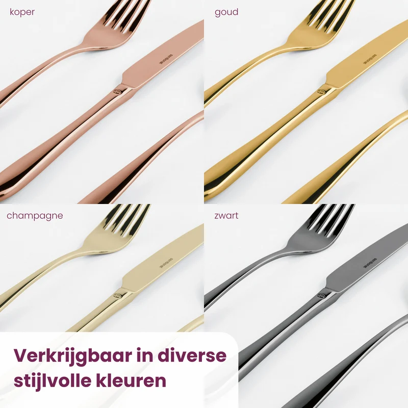 Sambonet Besteckset Linear - Edelstahl - 24-teilig / 6 Personen