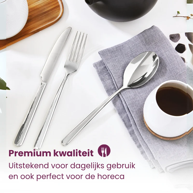 Sambonet Besteckset Linear - Edelstahl - 24-teilig / 6 Personen