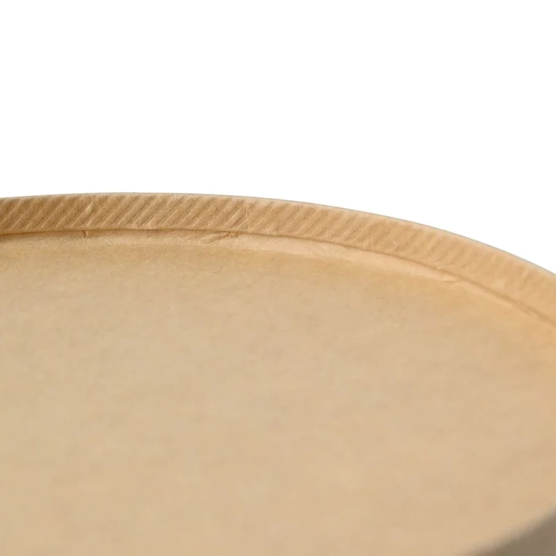 300x Karton-/ Salatschalen Pappe braun (beschichtet) versch. Größen rund