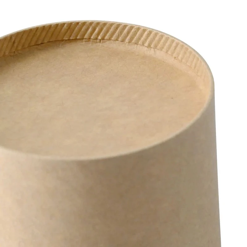 500x Suppenbecher Karton braun rund (beschichtet) versch. Größen