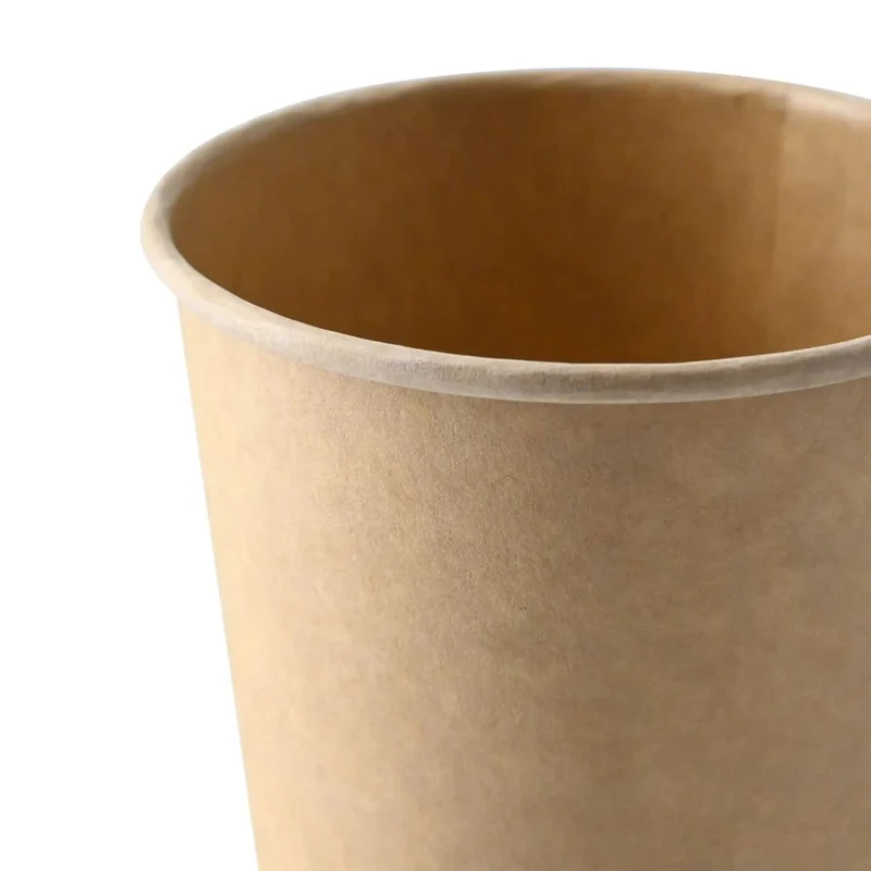 500x Suppenbecher Karton braun rund (beschichtet) versch. Größen