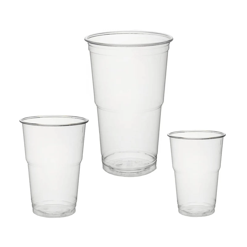 Becher aus RPET transparent versch. Größen 200-500ml