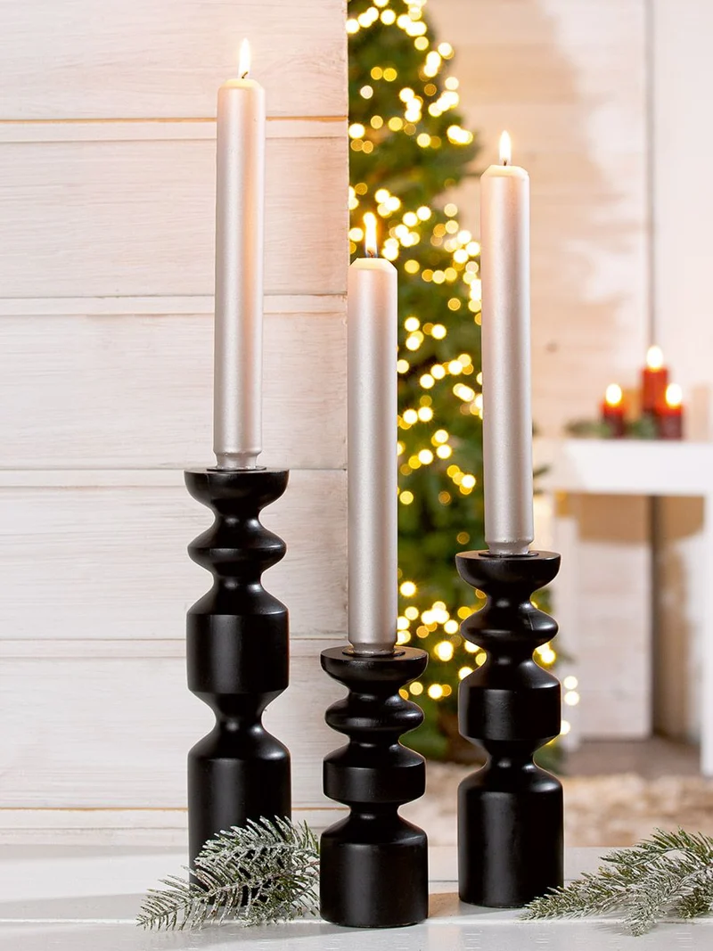 Kerzenständer Curvum Mangoholz