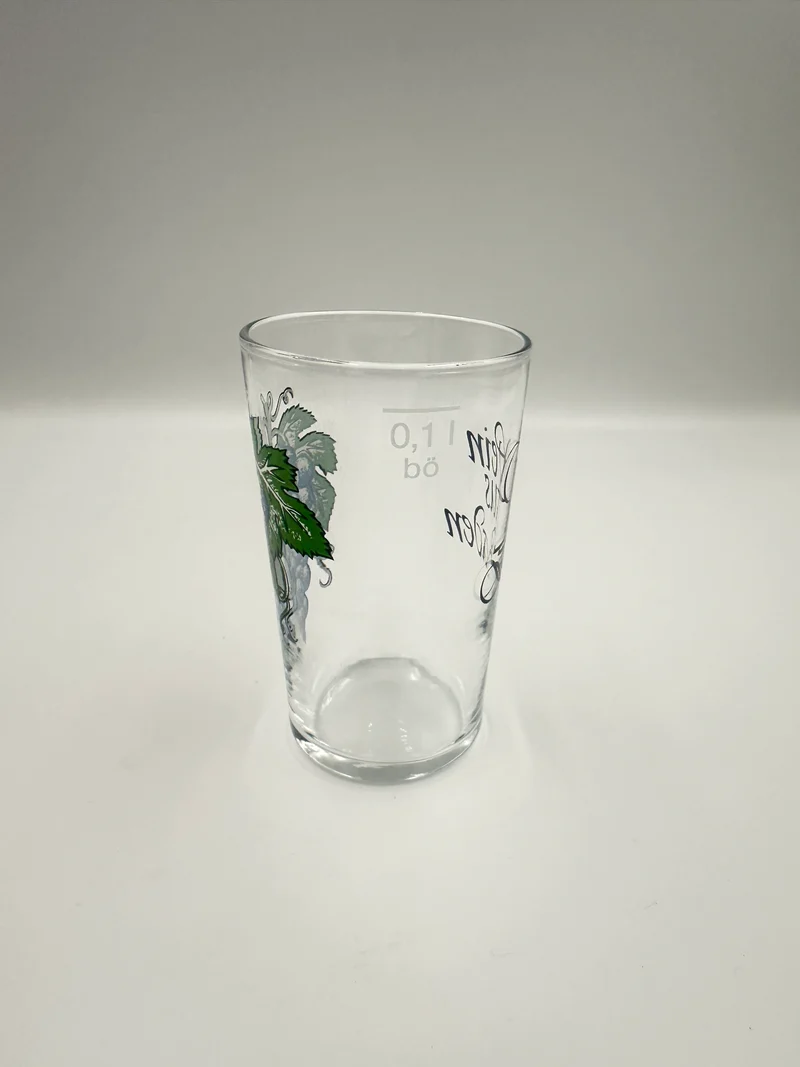 Säntisbecher mit Druck: "Wein aus Baden" mit 0,1 l Eichstrich 38 tlg.