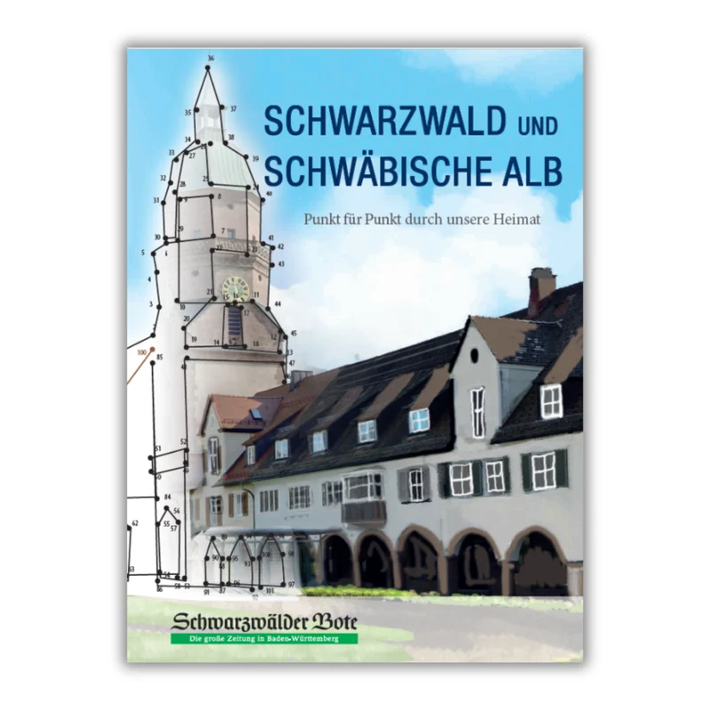 Punkt für Punkt-Malbuch Schwarzwald + Schwäbische Alb