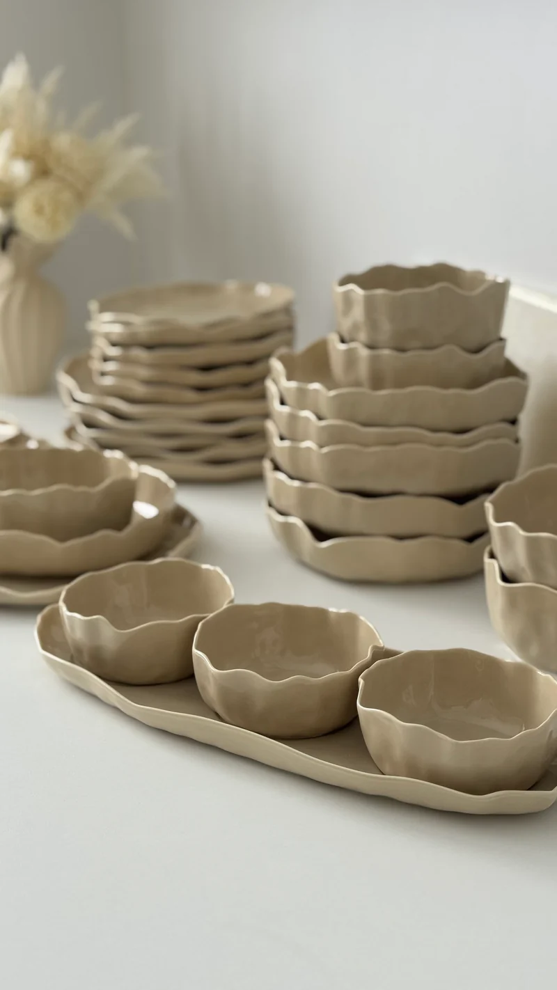 Angles Beige Snack Set 4 - teilig