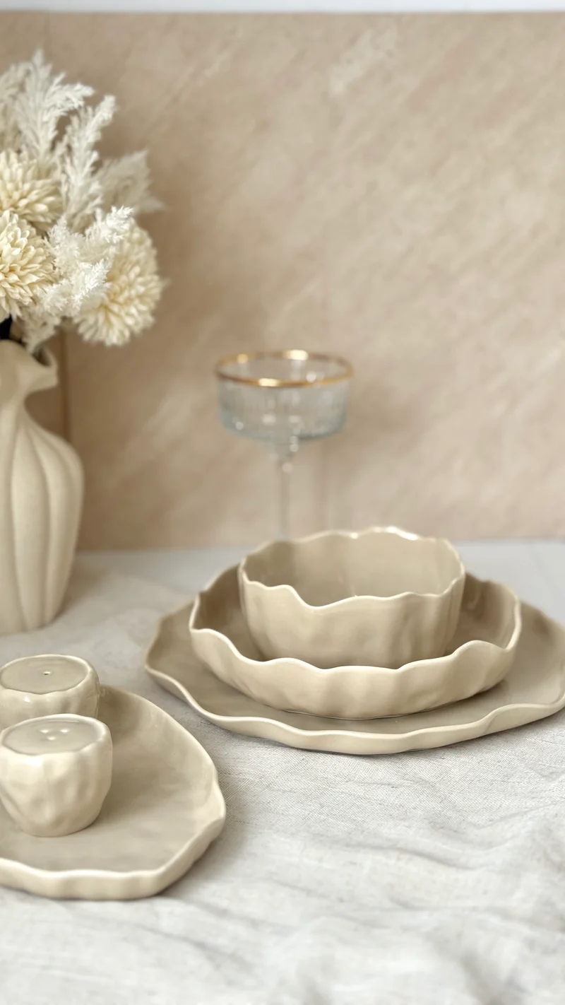 Angles Beige Teller-Set 27-teilig