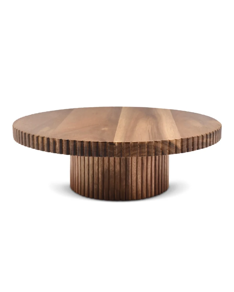 Akazienholz Tortenplatte Stripe
