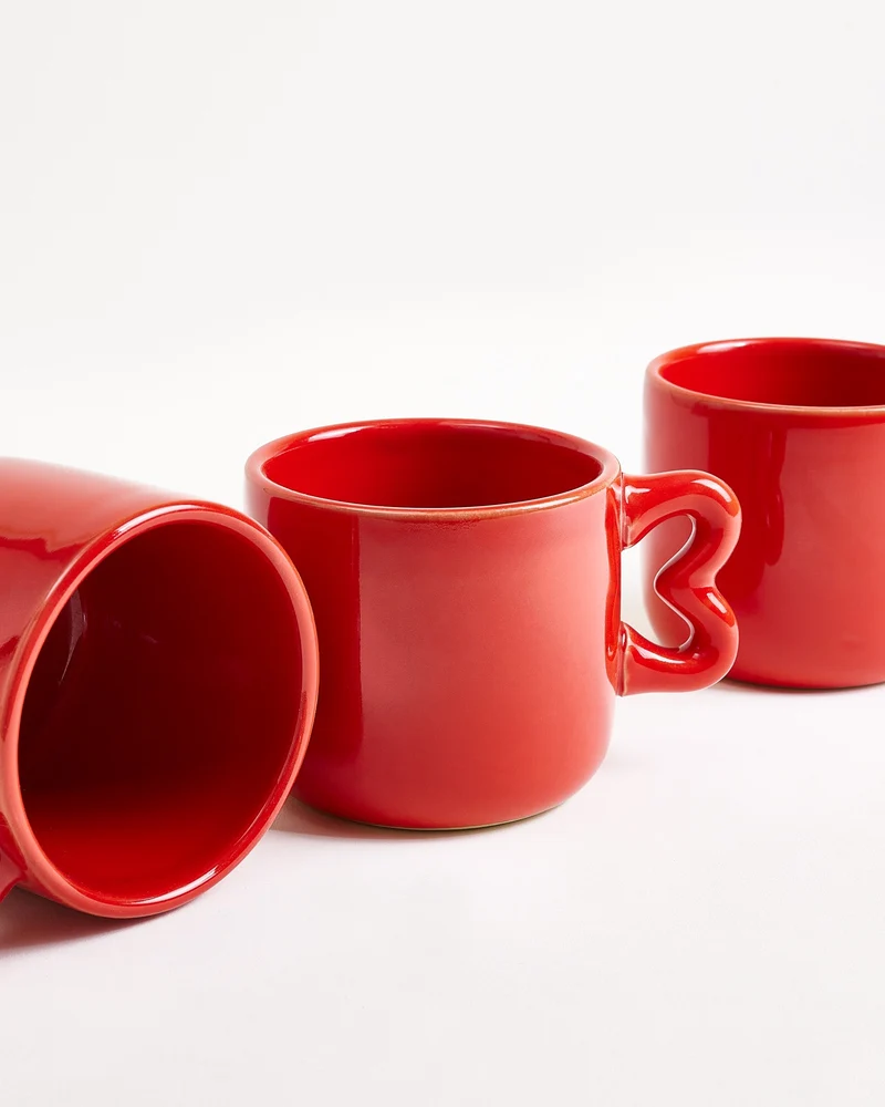 Seia Tasse & Untertasse Herz rot