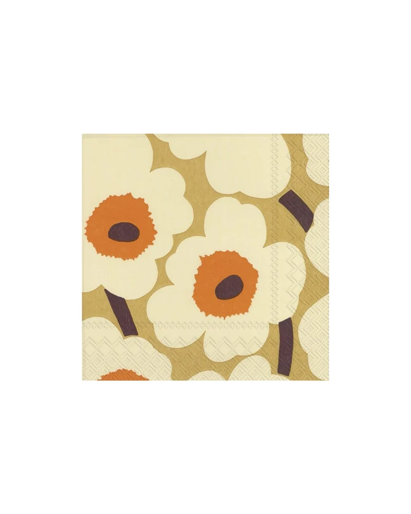 Unikko Gelb-Beige Lunch-Servietten