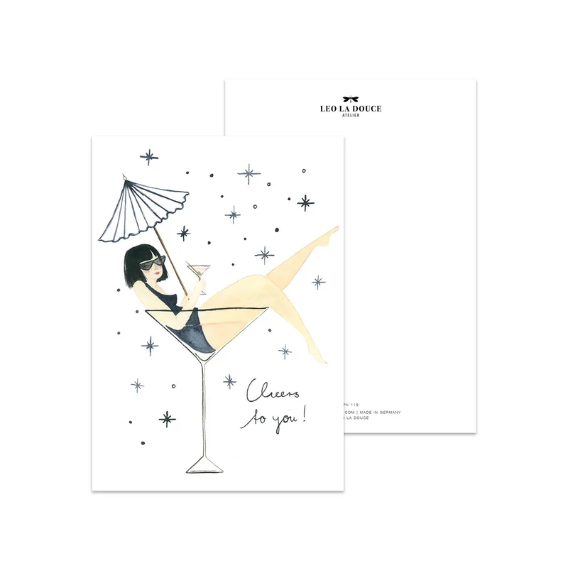 Postkarte · Lady Cocktail