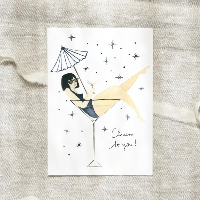Postkarte · Lady Cocktail