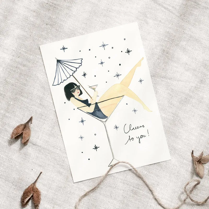 Postkarte · Lady Cocktail