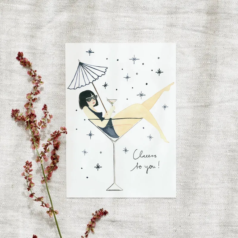 Postkarte · Lady Cocktail