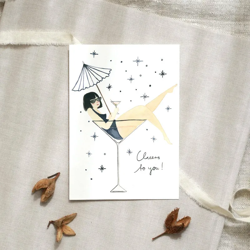 Postkarte · Lady Cocktail