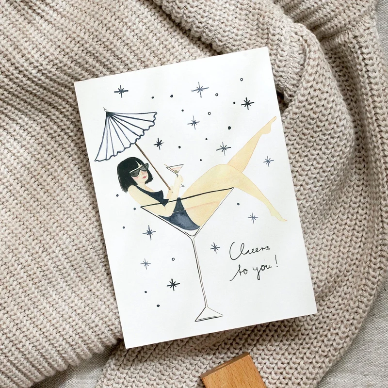 Postkarte · Lady Cocktail