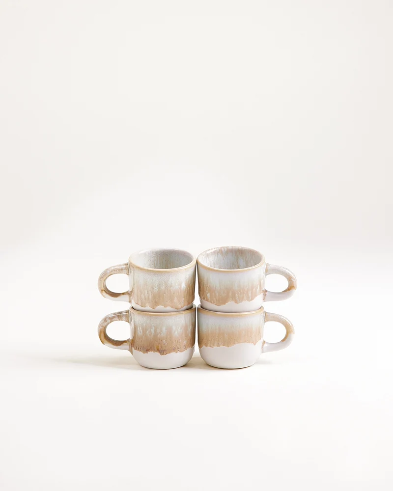 Coimbra Espressotasse sand 4er-Set