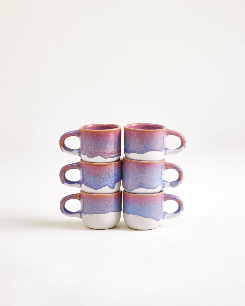 Coimbra Espressotasse lila 6er-Set