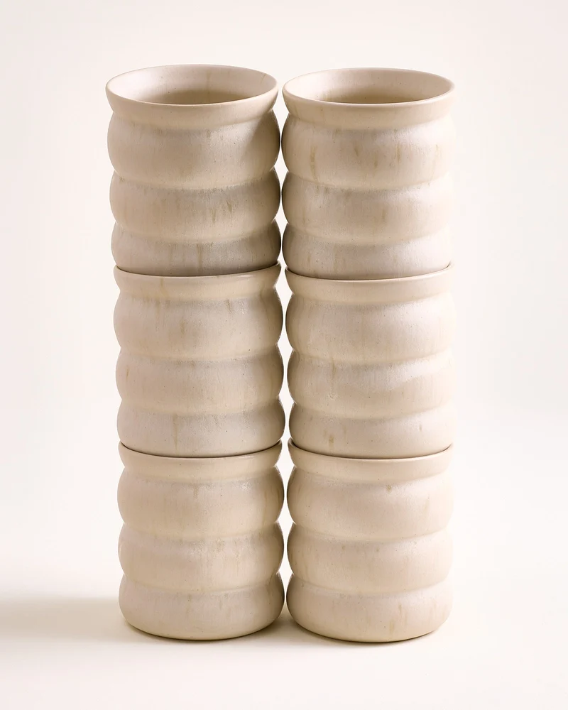 Sintra Becher groß bubble sand 6er-Set