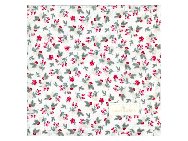Greengate Gale Stoffserviette white 40x40cm