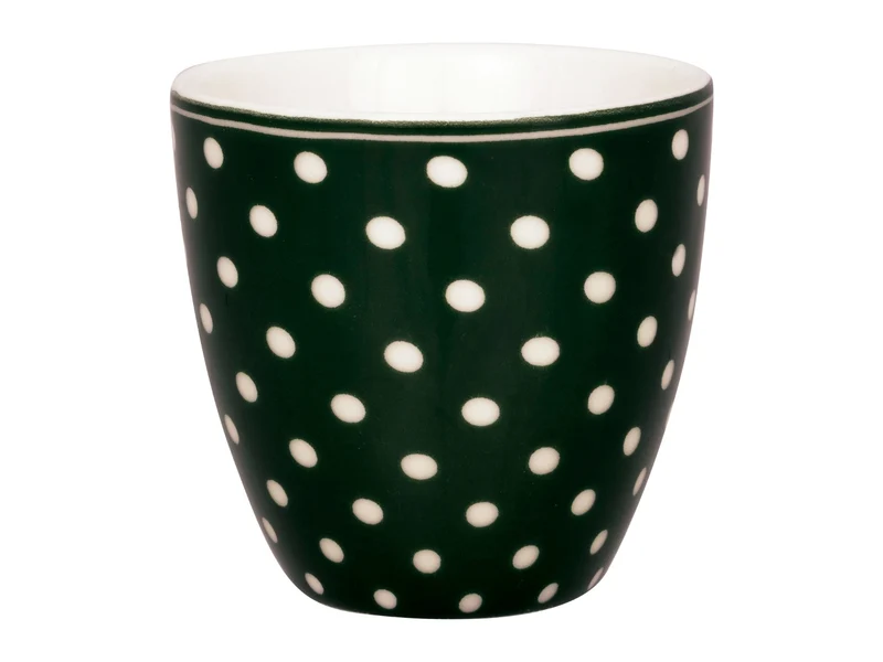 Greengate Dotty Mini Latte Cup dark green 0,13l