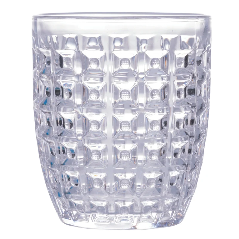 Villa d'Este Home Wassergläser Geometrie Ocean - Blau - 350 ml - 6 Stück