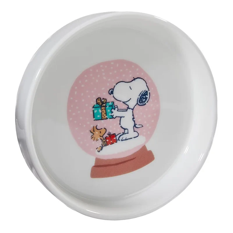 PEANUTS Schmuckteller Snoopy Schneekugel