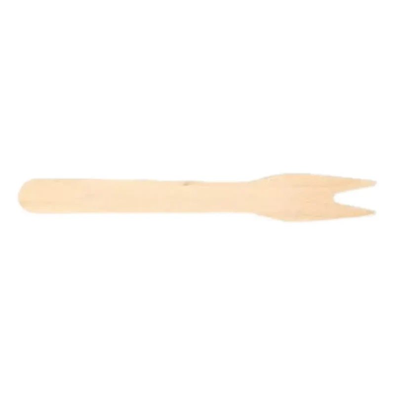 Pommesgabeln, Holz, 2-zinkig, 8,5cm