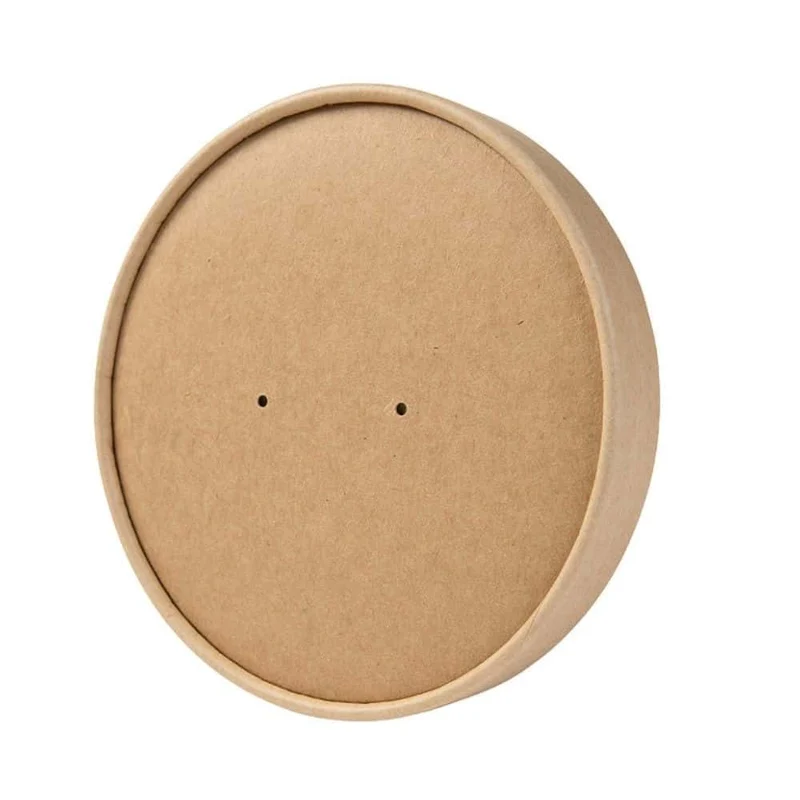 300x Kartondeckel für Kraft-/ Salatschale braun 184mm