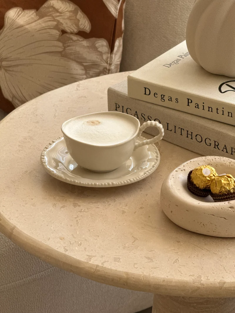 Pearl Beige Kaffeetassen Set