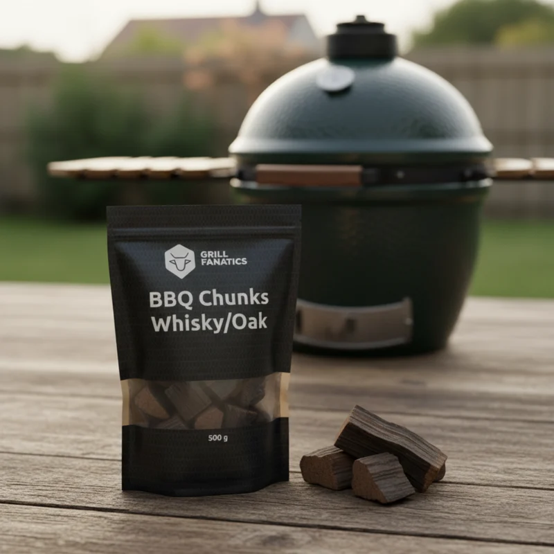 Cookinglife Grill Räucherholz Startset - BBQ Geschmacksmix - Apfel, Whiskey Eiche & Kirsche Chunks