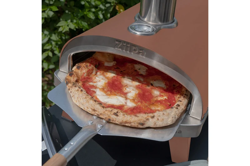 Cookinglife Pizzaofen Startset Holzgefeuert - Mit 10 kg Eichenpellets, Pizzaschaufel & Pizzaschneider