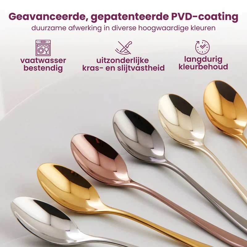 Sambonet Besteckset Flat - Schwarz - 24-teilig / 6 Personen