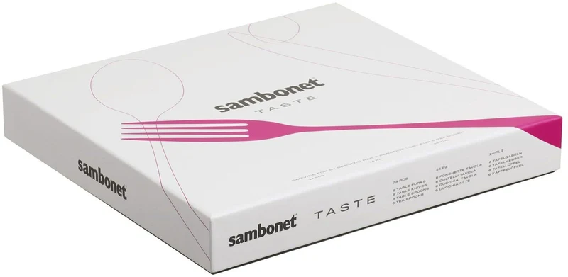 Sambonet Besteckset Taste - Schwarz - 24-teilig / 6 Personen