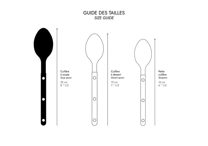 Suppenlöffel Bistrot aus Edelstahl Schwarz