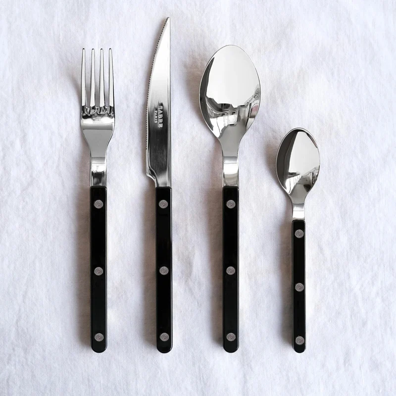 Teelöffel Bistrot aus Edelstahl schwarz